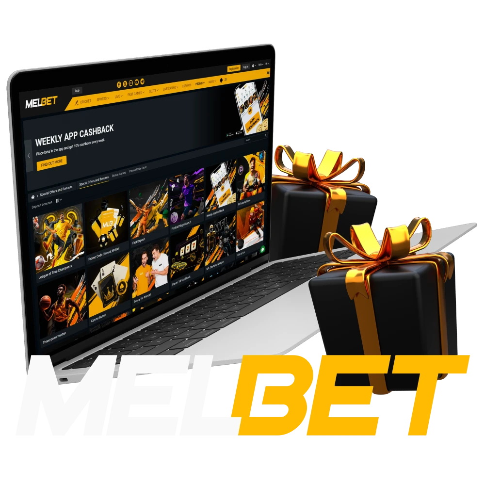 Get a 100% Melbet bonus for casino or betting on your first deposit.