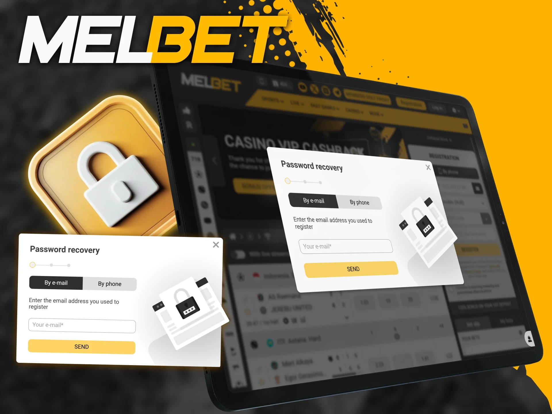 Melbet password recovery option allowing users to reset access via registered email or phone in just a few steps.