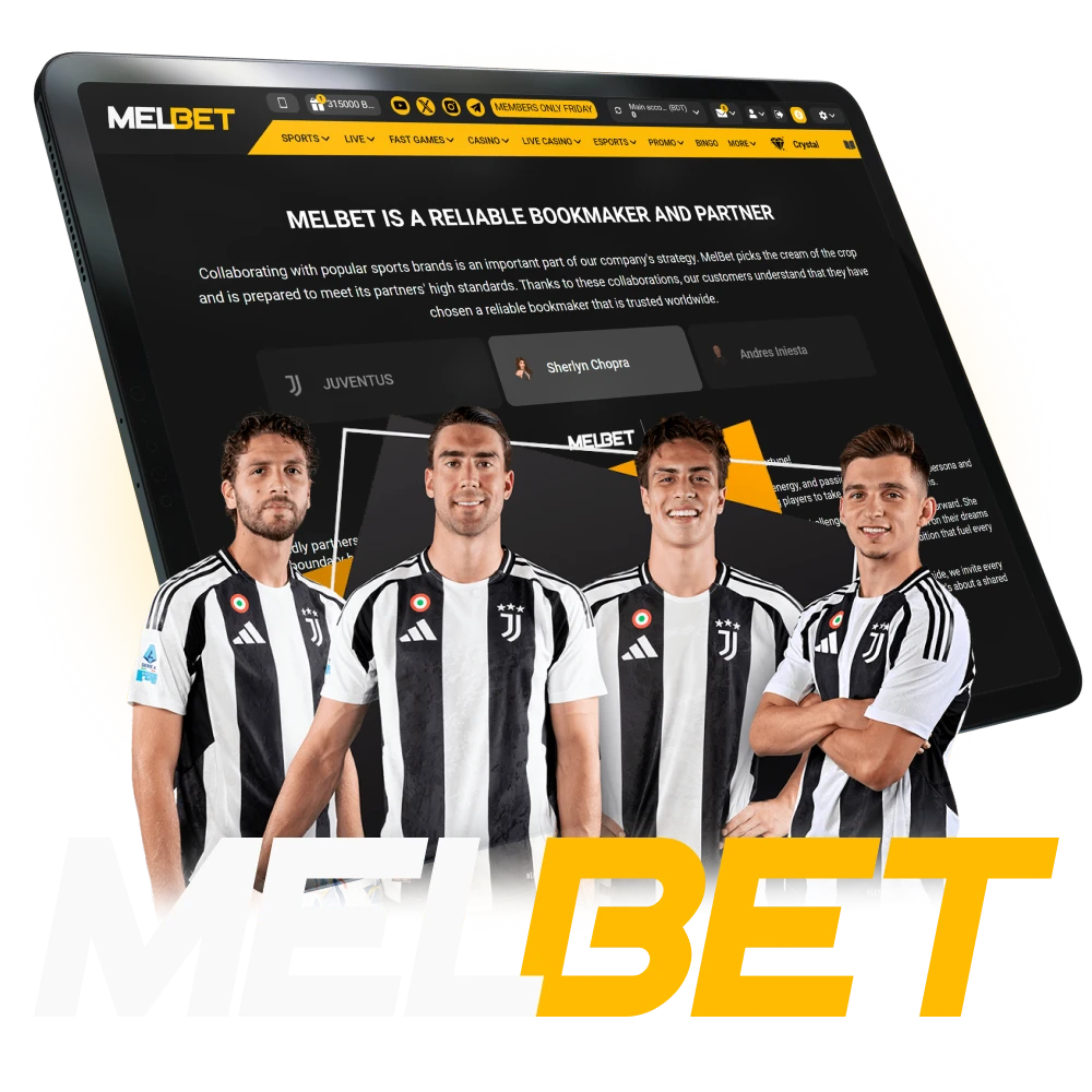 Melbet’s official partners in Bangladesh include global sports clubs and local celebrities.