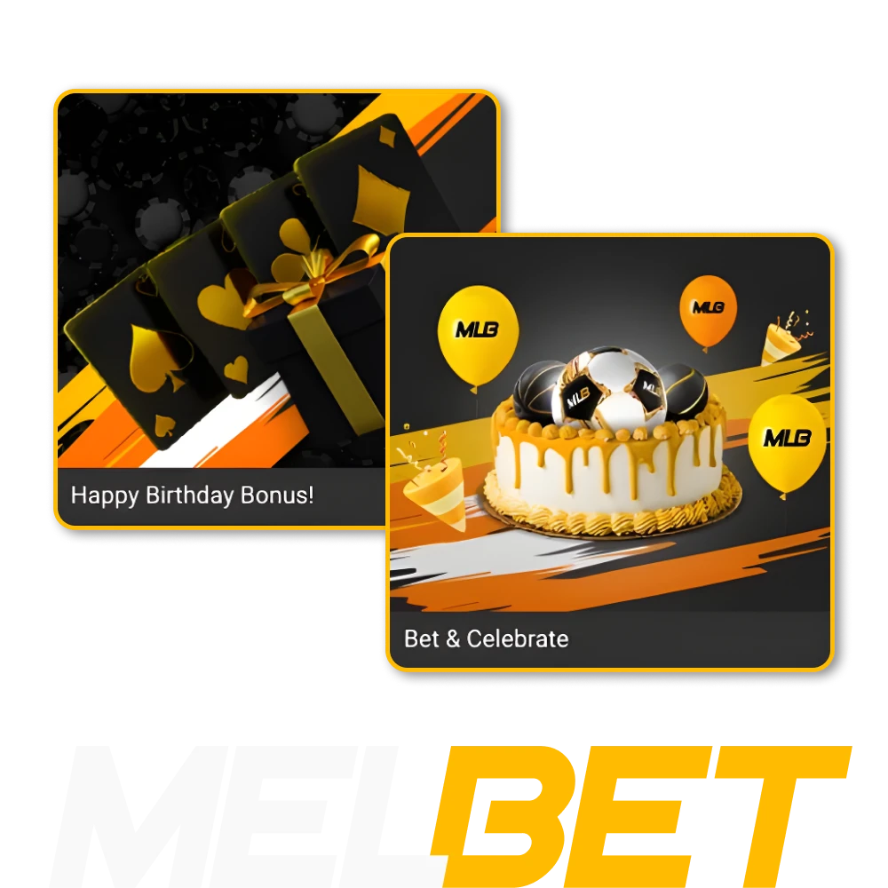 Use the Birthday Bonus on your birthday at Melbet online casino.