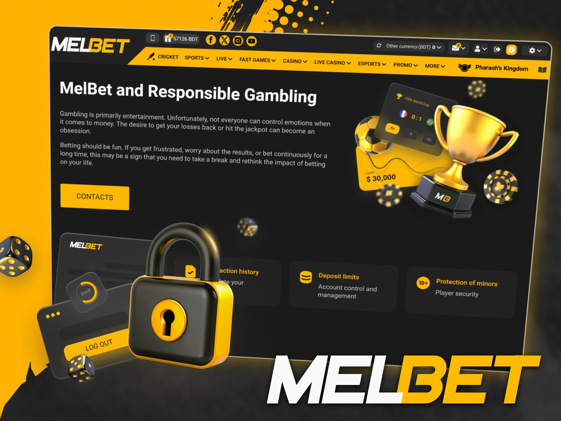Melbet is a safe betting site for Bangladeshi players with advanced data protection.