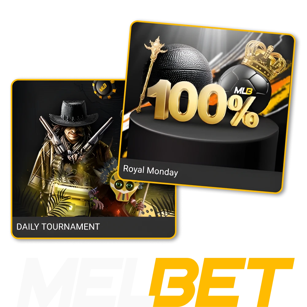 Melbet online casino offers different bonuses for every day of the week.